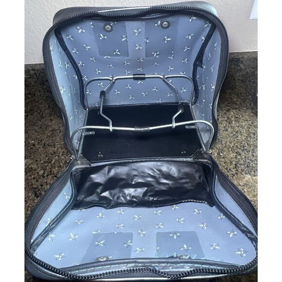 Vintage Scovill Bowling Bag Gray Black Metal Rack Single Ball - Picture 10 of 14